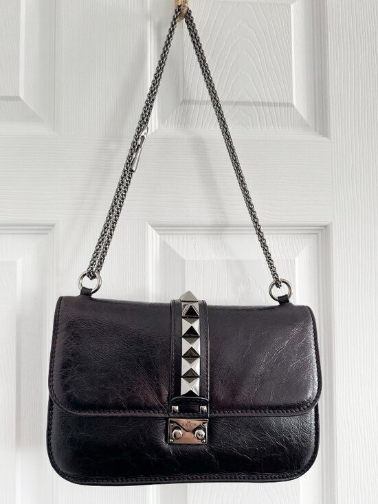Valentino Handbags - Valentino Garavani Glam Lock Bag in Black